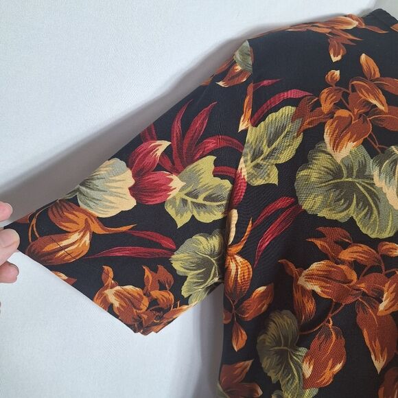 Vintage Sag Harbor Womens Floral Maxi Dress Set 90's Small Top Medium Skirt - Picture 3 of 11